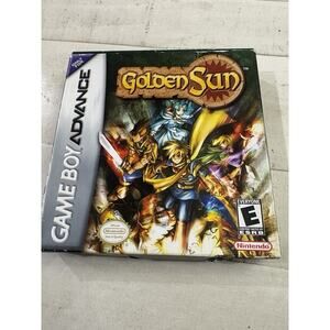 Golden Sun 1 Nintendo Game Boy Advance EXMT+ COMPLETE n box+poster!